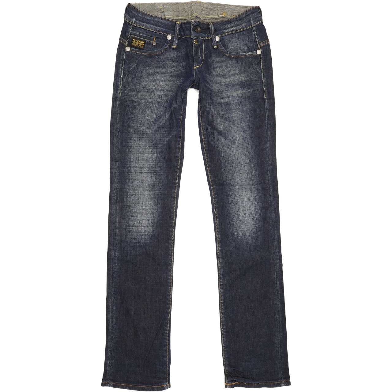 G-Star Midge Women Blue Straight Slim Stretch Jeans W28 L32