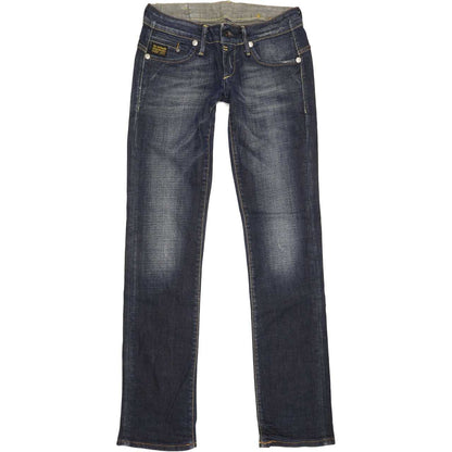 G-Star Midge Women Blue Straight Slim Stretch Jeans W28 L32