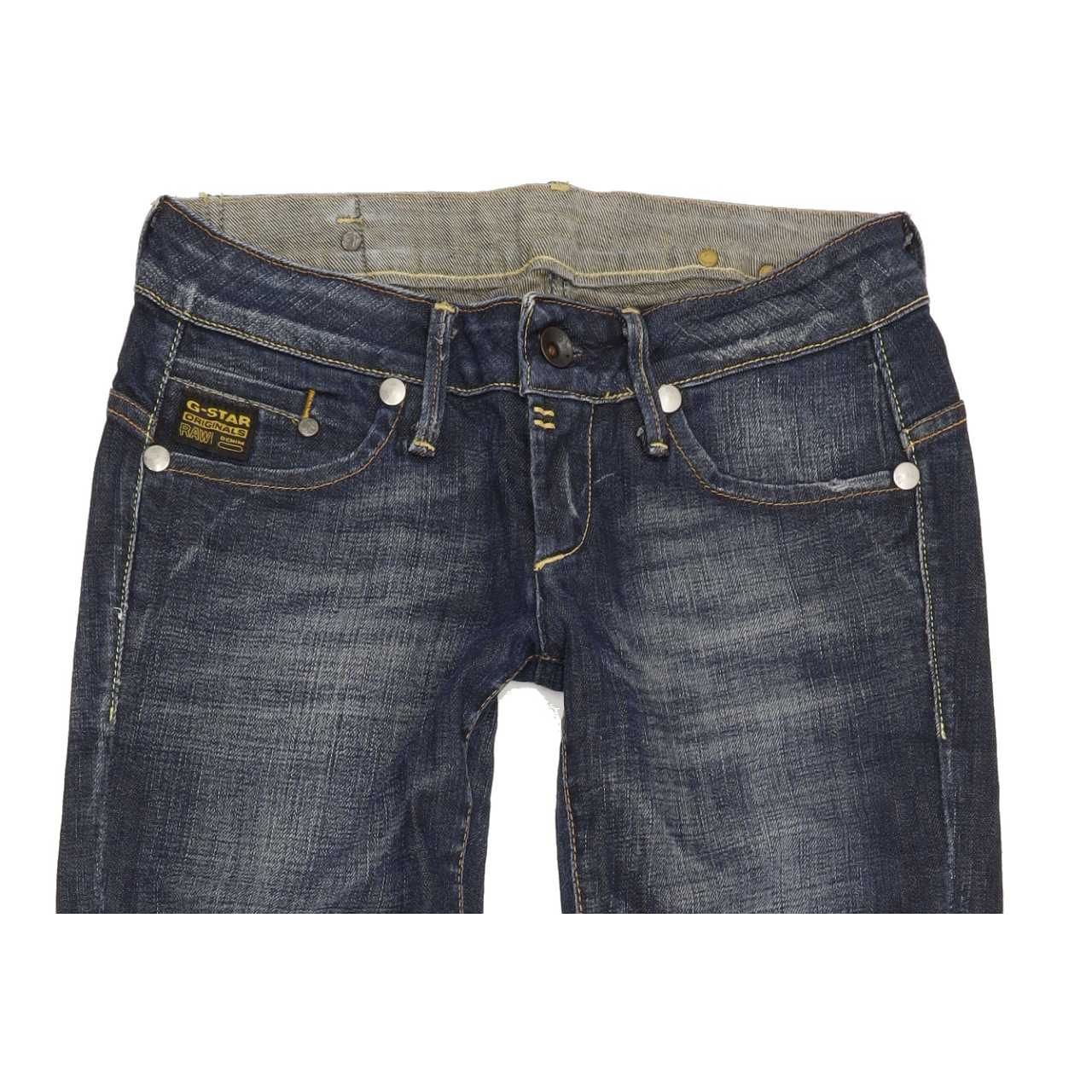 G-Star Midge Women Blue Straight Slim Stretch Jeans W28 L32