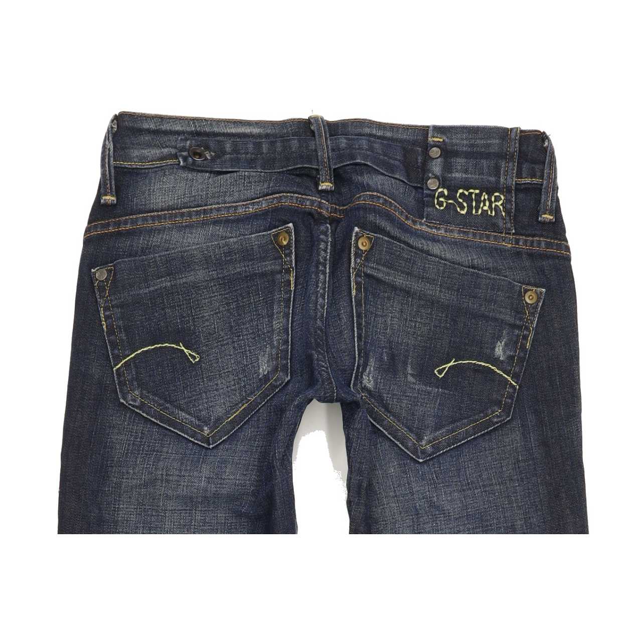 G-Star Midge Women Blue Straight Slim Stretch Jeans W28 L32