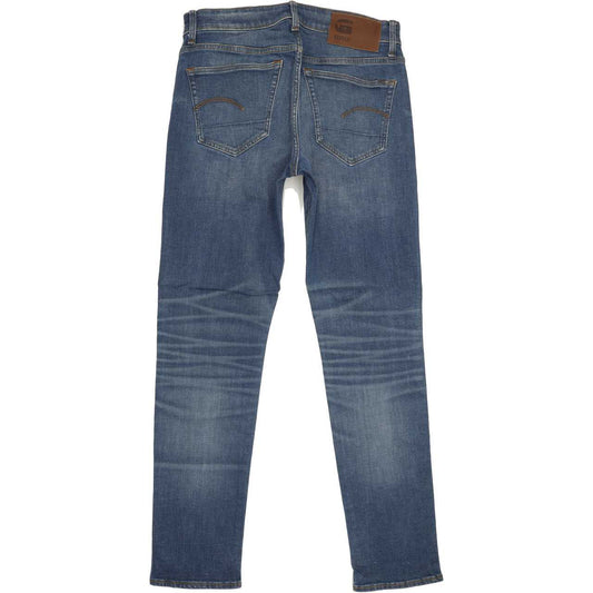 G-Star 3301 Men Blue Straight Slim Stretch Jeans W30 L30