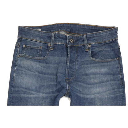 G-Star 3301 Men Blue Straight Slim Stretch Jeans W30 L30
