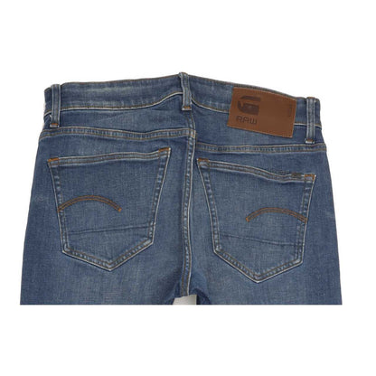 G-Star 3301 Men Blue Straight Slim Stretch Jeans W30 L30