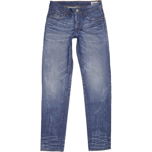 G-Star 3301 Men Blue Tapered Slim Jeans W29 L34