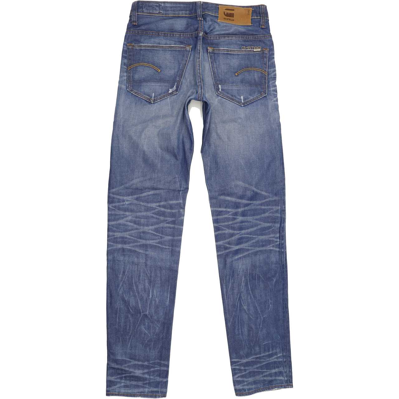 G-Star 3301 Men Blue Tapered Slim Jeans W29 L34