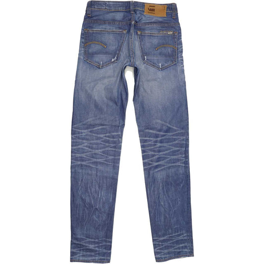 G-Star 3301 Men Blue Tapered Slim Jeans W29 L34