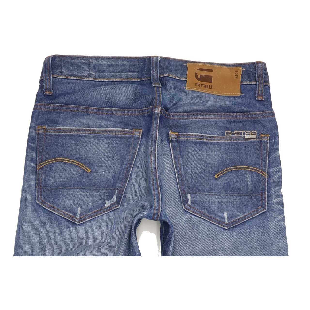 G-Star 3301 Men Blue Tapered Slim Jeans W29 L34