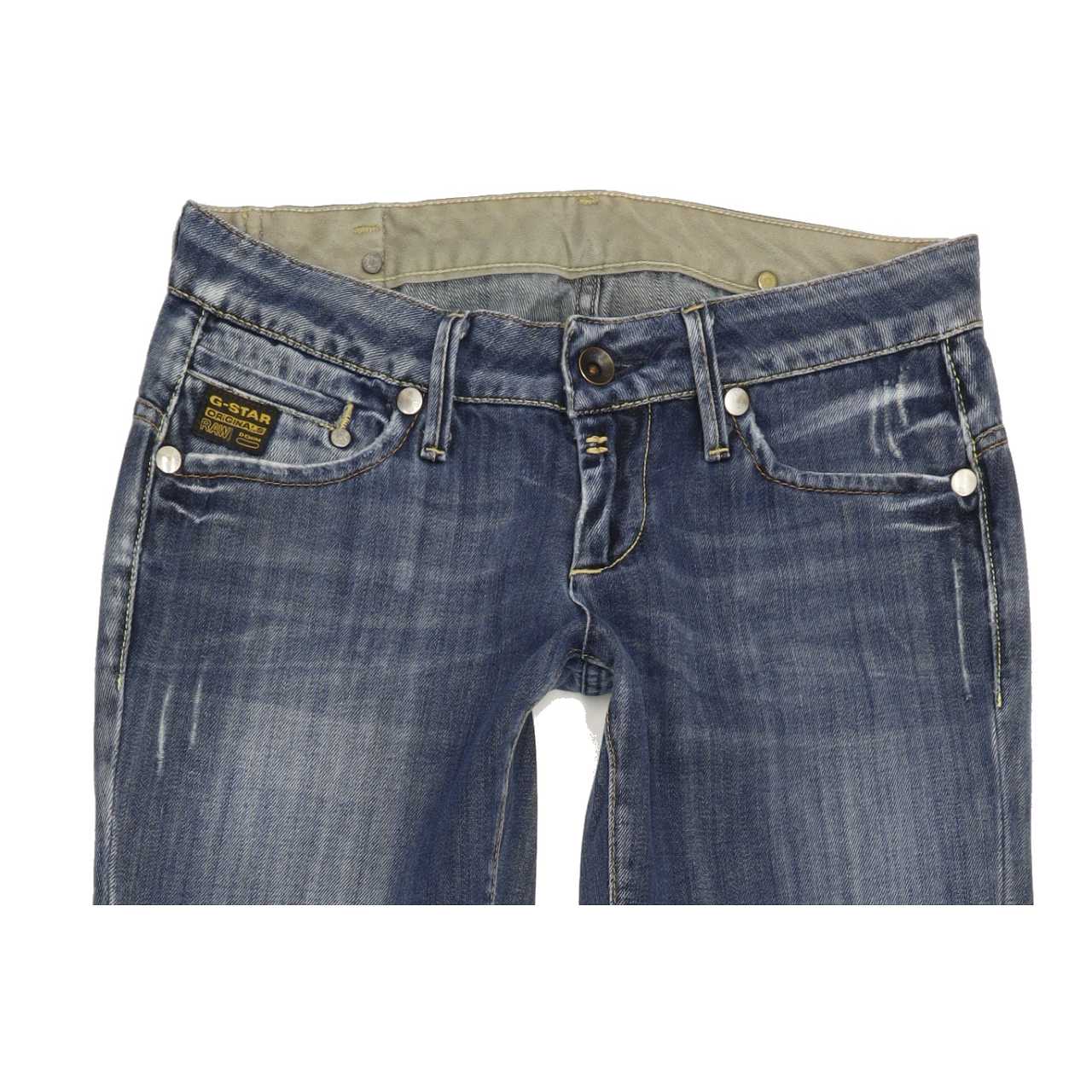 G-Star Midge Women Blue Straight Slim Jeans W28 L31