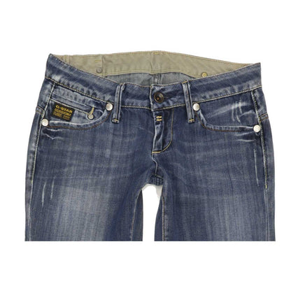 G-Star Midge Women Blue Straight Slim Jeans W28 L31