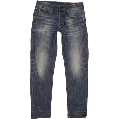 G-Star 3301 Men Blue Straight Slim Stretch Jeans W30 L30