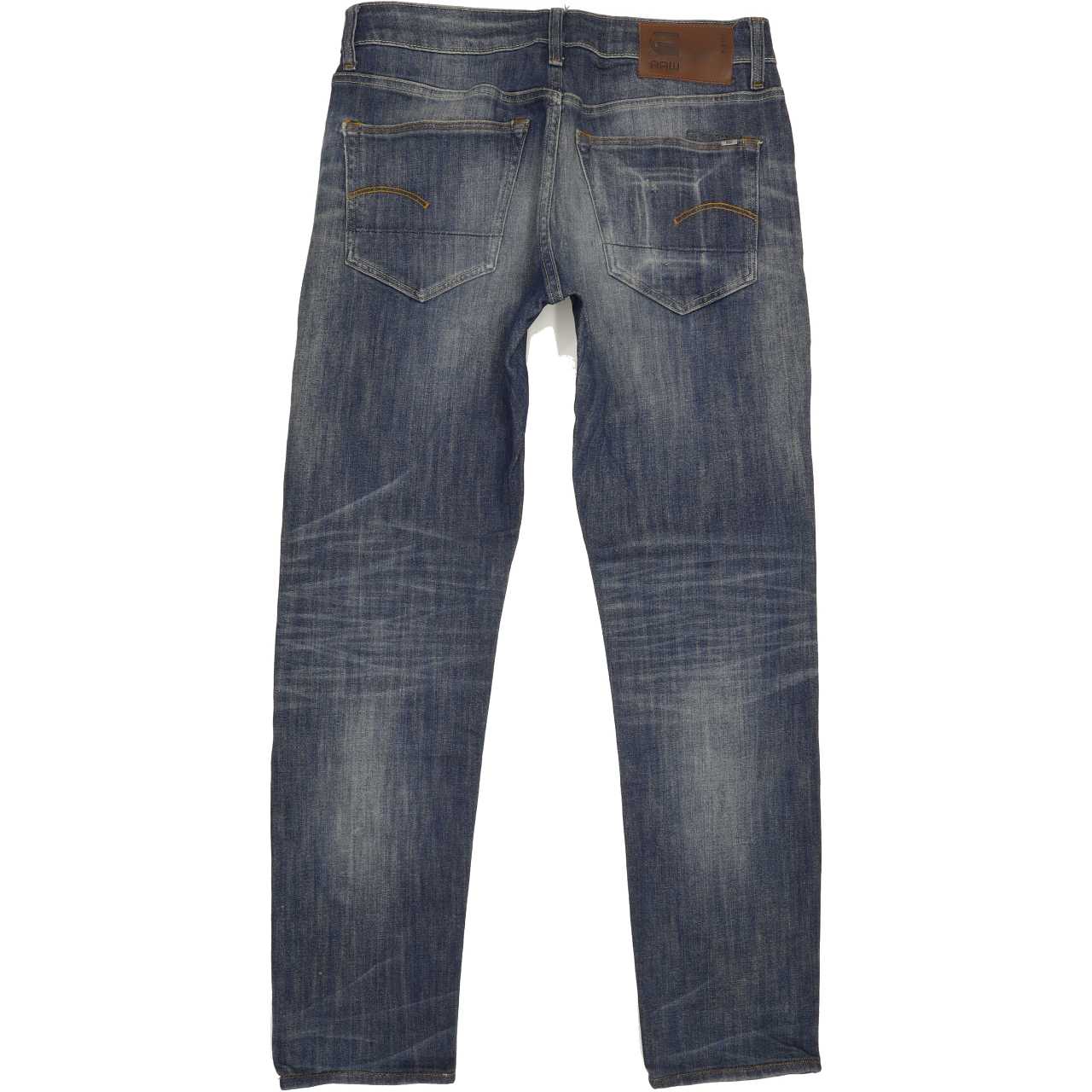 G-Star 3301 Men Blue Straight Slim Stretch Jeans W30 L30