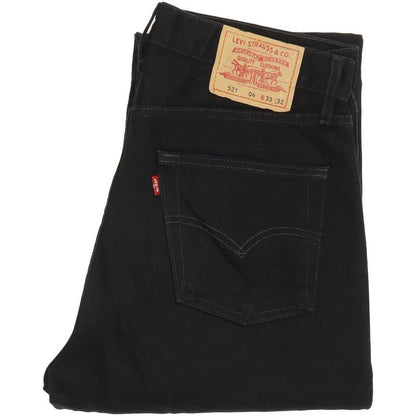 Levi's 521 Men Black Straight Regular Jeans W33 L31