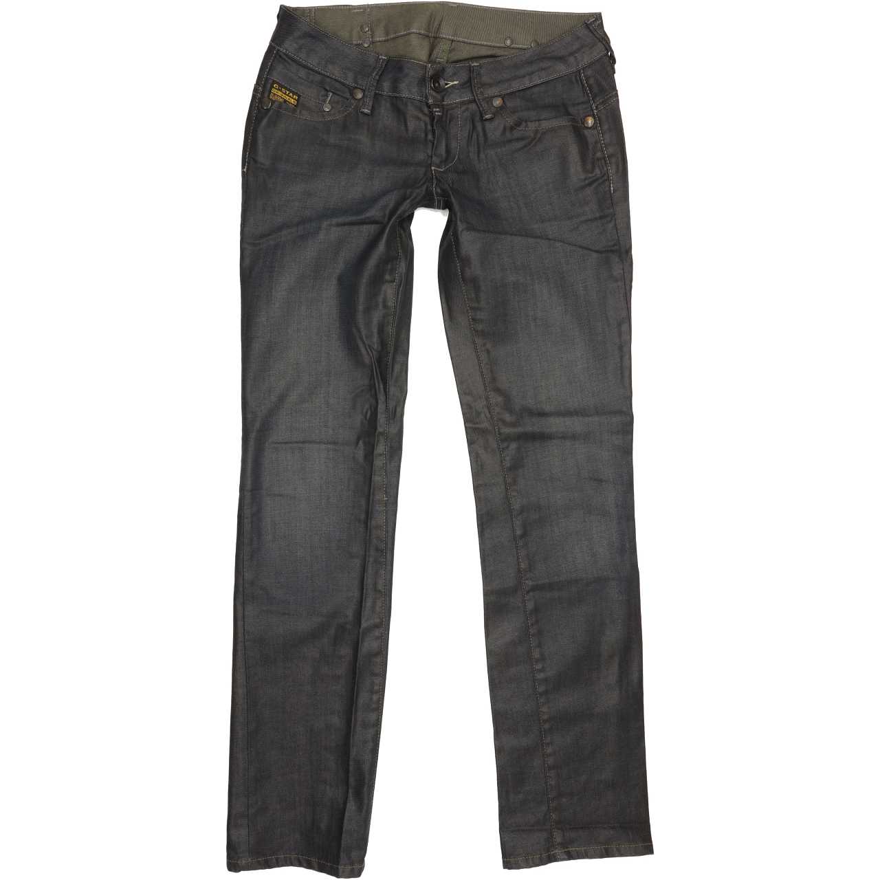 G-Star Midge Women Navy Straight Slim Stretch Jeans W28 L31