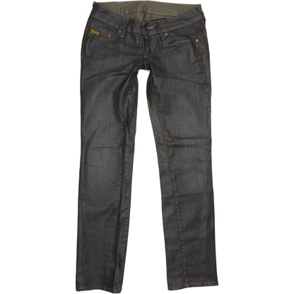 G-Star Midge Women Navy Straight Slim Stretch Jeans W28 L31