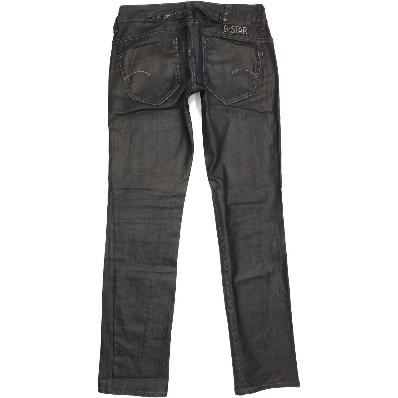 G-Star Midge Women Navy Straight Slim Stretch Jeans W28 L31