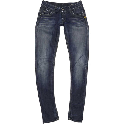 G-Star Lynn Women Blue Skinny Slim Stretch Jeans W28 L35