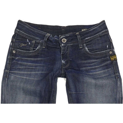 G-Star Lynn Women Blue Skinny Slim Stretch Jeans W28 L35