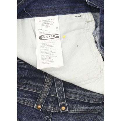 G-Star Lynn Women Blue Skinny Slim Stretch Jeans W28 L35