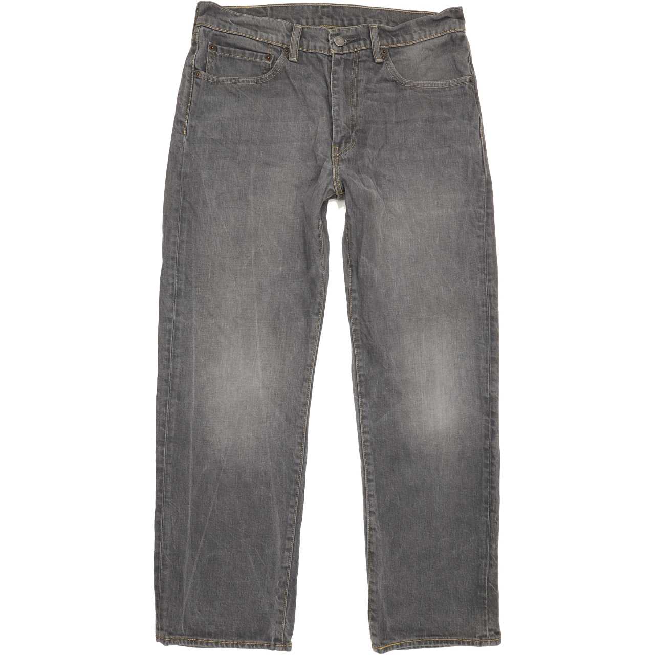 Levi's 751 Men Grey Straight Regular Stretch Jeans W34 L29