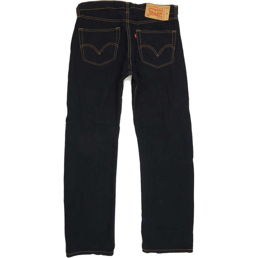 Levi's 501 Men Navy Straight Regular Trousers W34 L30