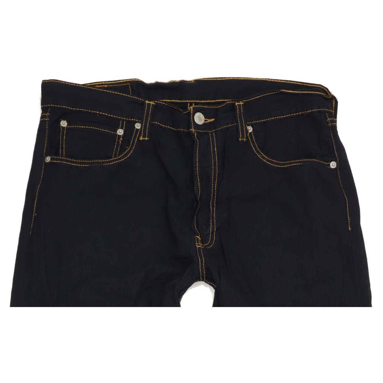 Levi's 501 Men Navy Straight Regular Trousers W34 L30