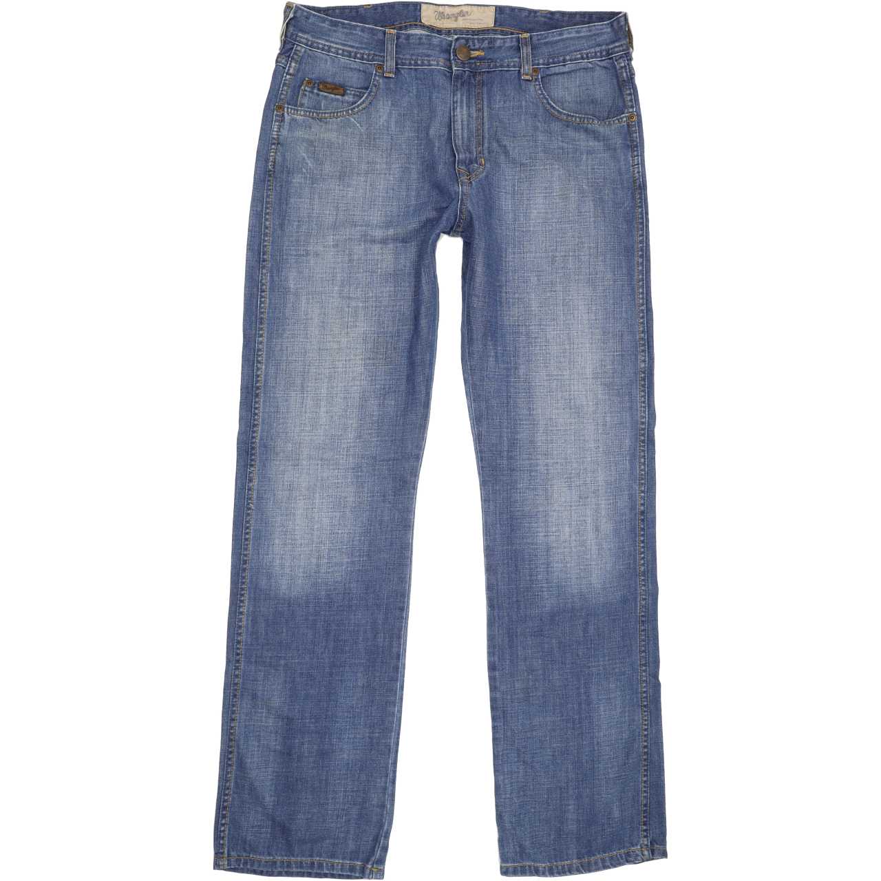Wrangler Clyde Men Blue Straight Regular Jeans W34 L33