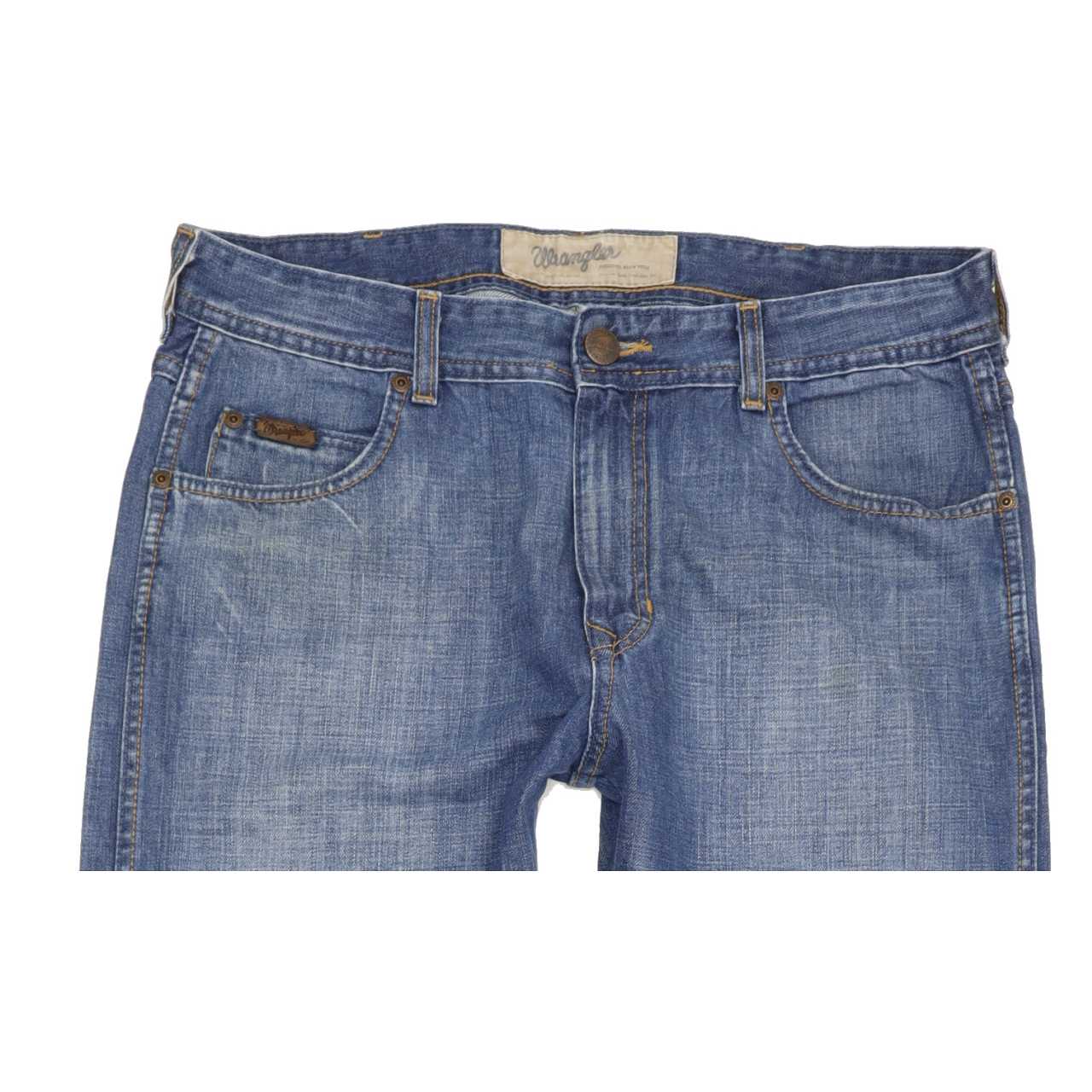 Wrangler Clyde Men Blue Straight Regular Jeans W34 L33