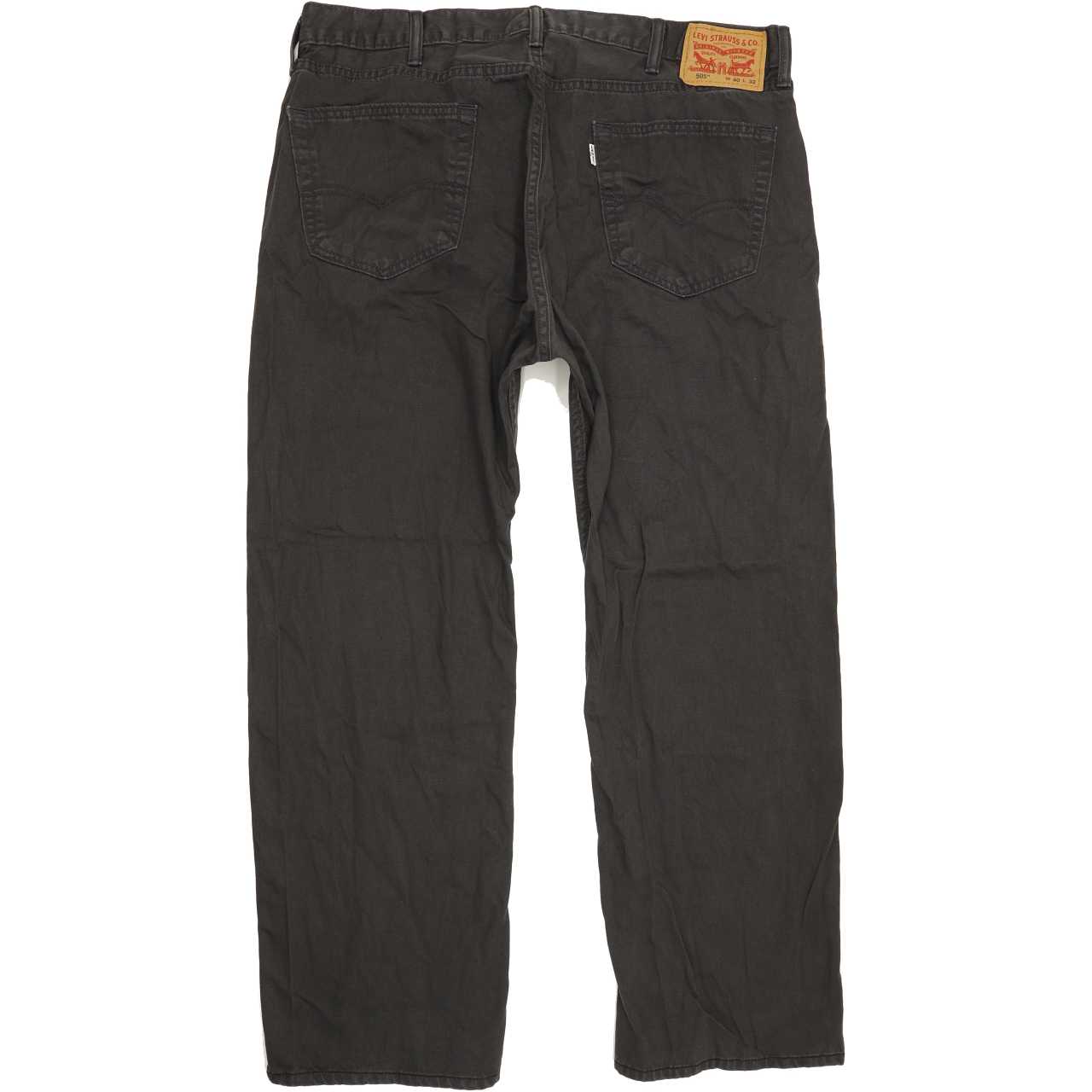 Levi's 505 Men Charcoal Straight Regular Jeans W40 L28
