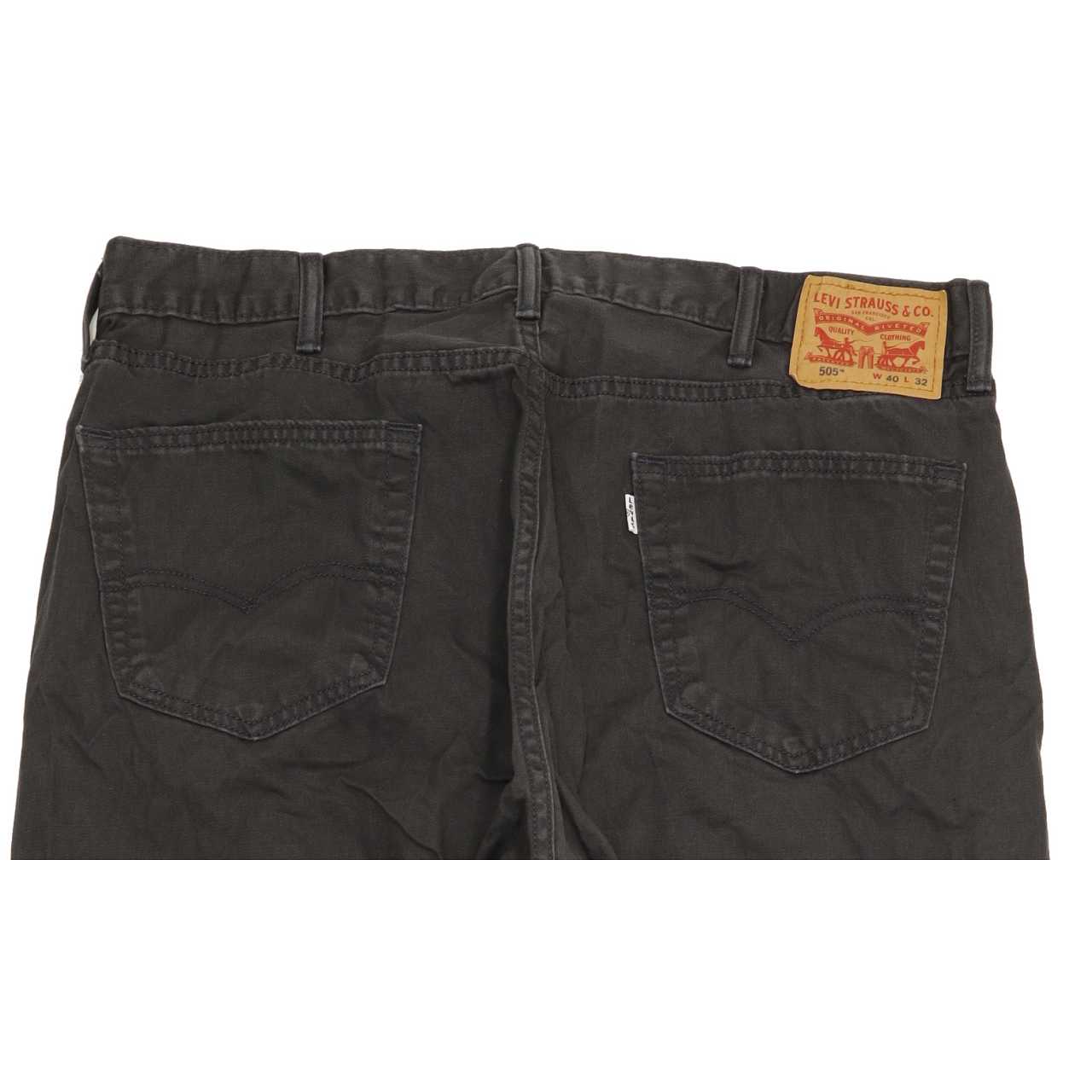 Levi's 505 Men Charcoal Straight Regular Jeans W40 L28