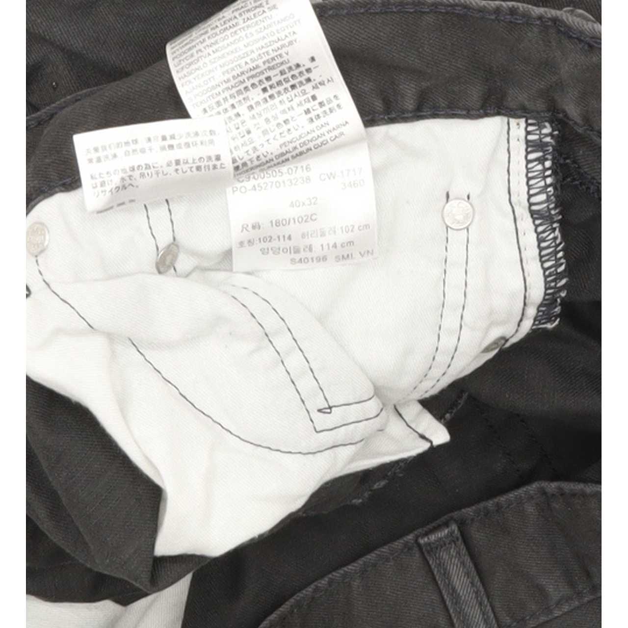 Levi's 505 Men Charcoal Straight Regular Jeans W40 L28