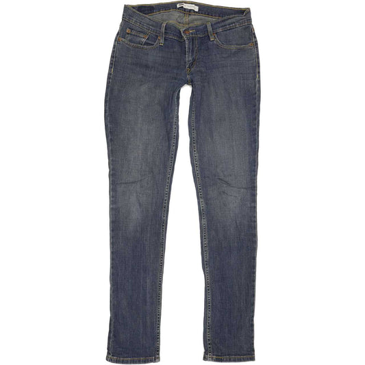 Levi's 524 Women Blue Skinny Slim Stretch Jeans W30 L33