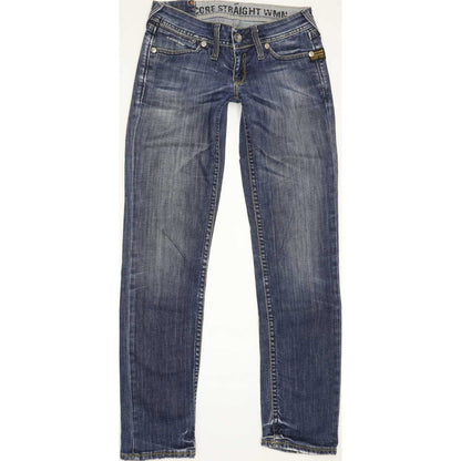 G-Star Core Women Blue Straight Slim Stretch Jeans W27 L30
