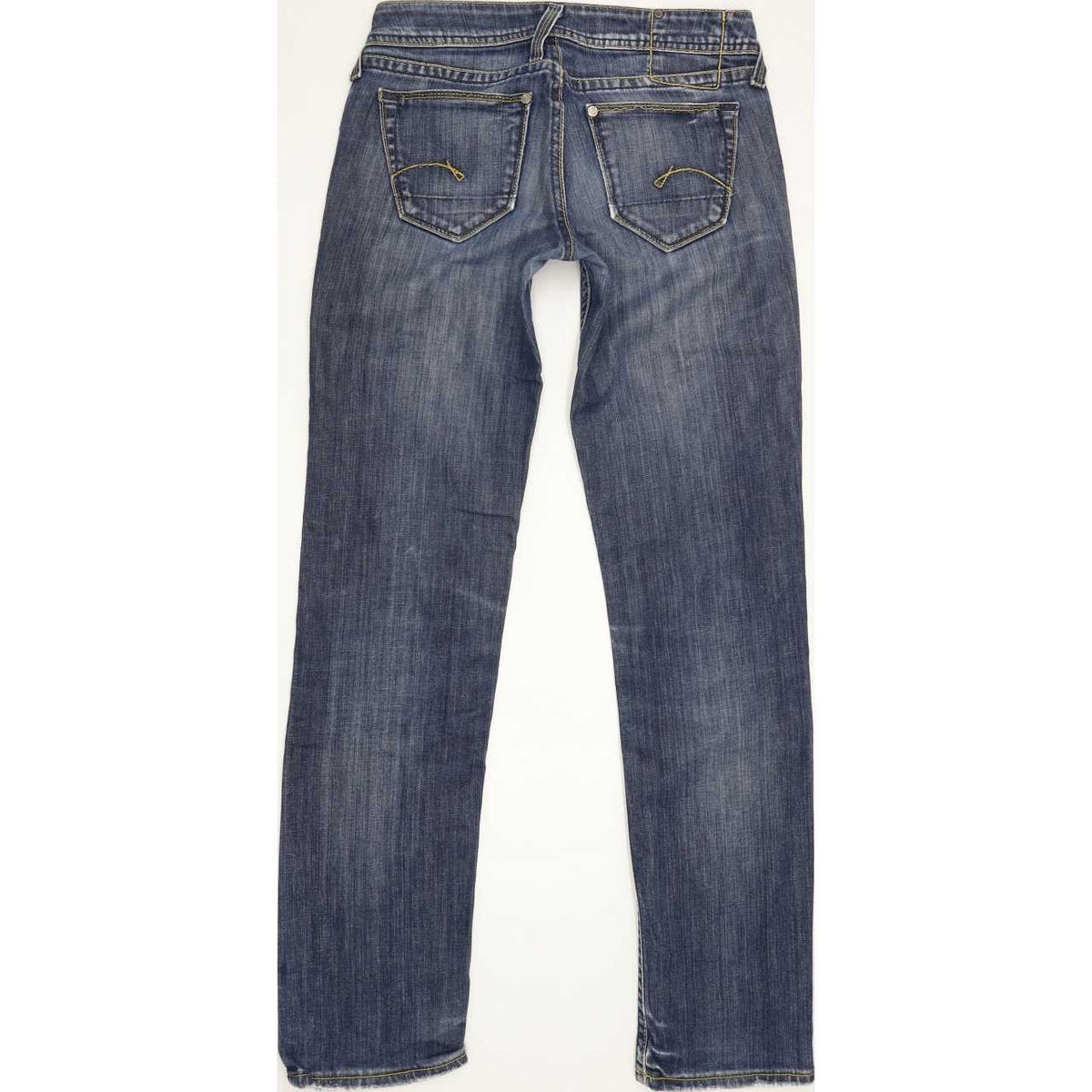 G-Star Core Women Blue Straight Slim Stretch Jeans W27 L30