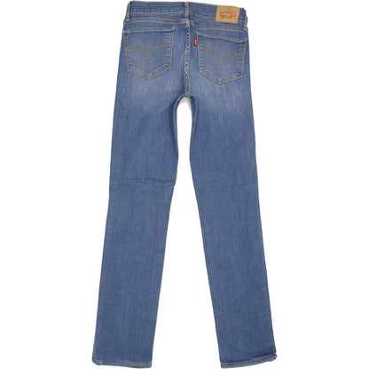 Levi's 712 Women Blue Straight Slim Stretch Jeans W27 L30