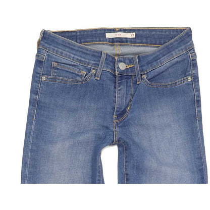 Levi's 712 Women Blue Straight Slim Stretch Jeans W27 L30