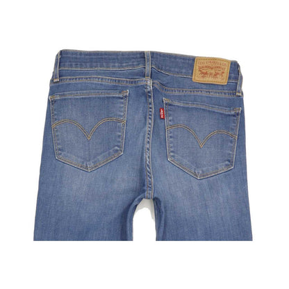 Levi's 712 Women Blue Straight Slim Stretch Jeans W27 L30