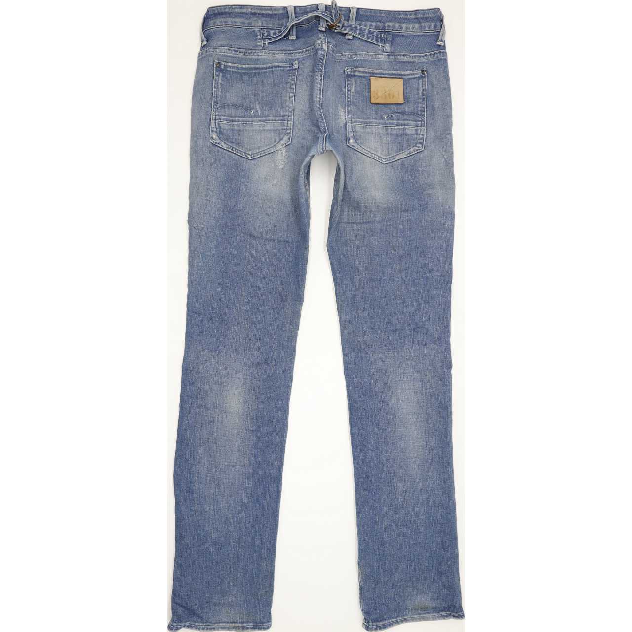 G-Star 3301 Men Blue Straight Slim Jeans W30 L33