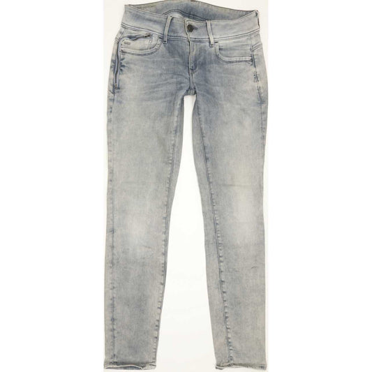G-Star Lynn Women Blue Skinny Slim Jeans W28 L30
