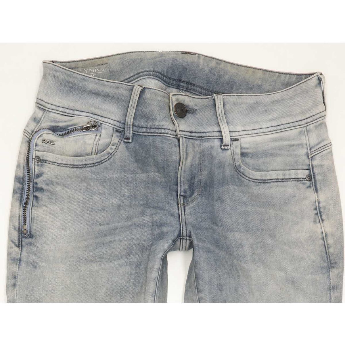 G-Star Lynn Women Blue Skinny Slim Jeans W28 L30