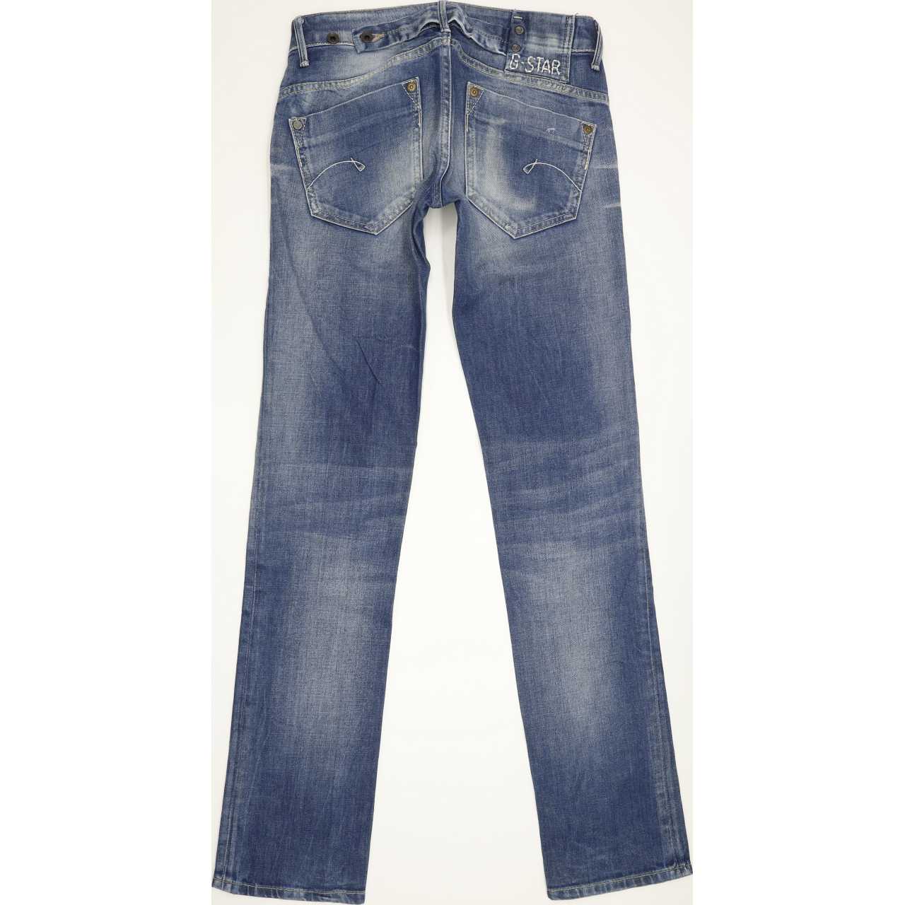 G-Star Midge Women Blue Straight Slim Stretch Jeans W26 L33
