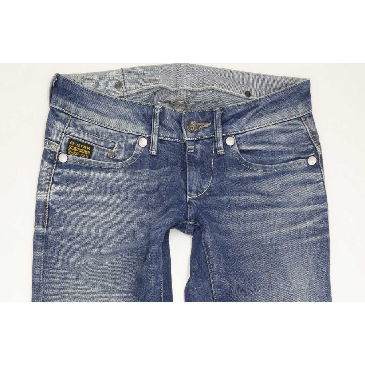 G-Star Midge Women Blue Straight Slim Stretch Jeans W26 L33