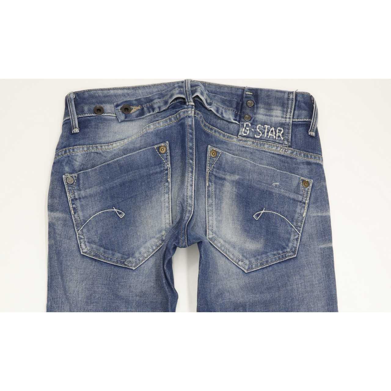 G-Star Midge Women Blue Straight Slim Stretch Jeans W26 L33