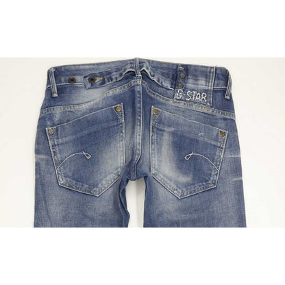 G-Star Midge Women Blue Straight Slim Stretch Jeans W26 L33