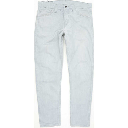Levi's Men Blue Straight Slim Stretch Jeans W30 L30