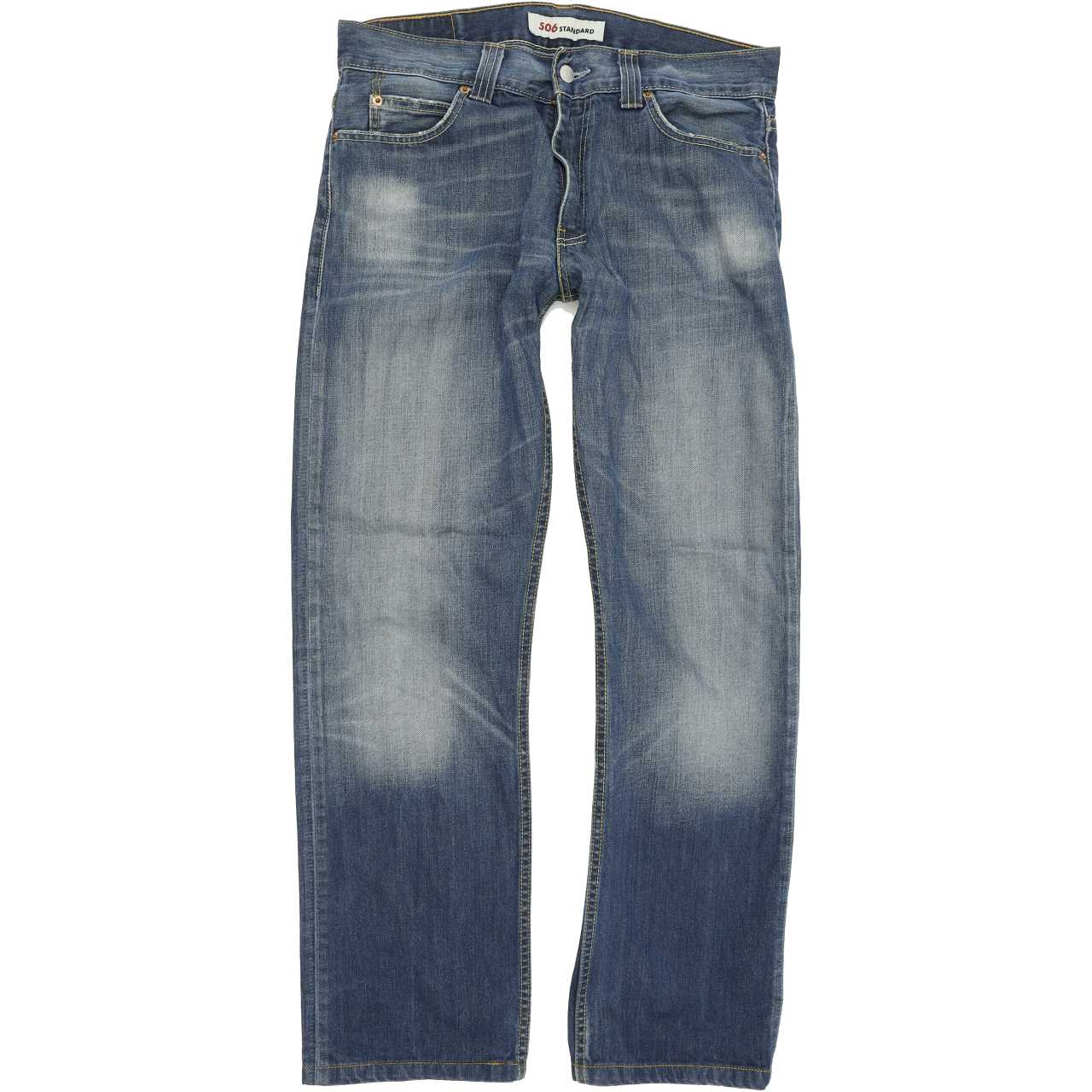 Levi's 506 Men Blue Straight Regular Jeans W33 L31