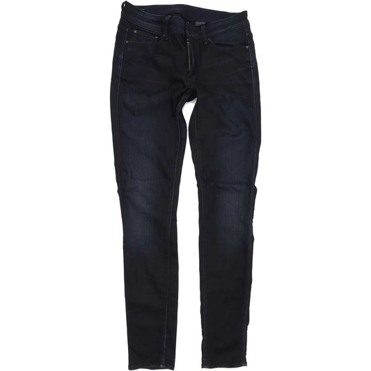 G-Star 3301 Contour High Women Blue Skinny Slim Stretch Jeans W29 L32