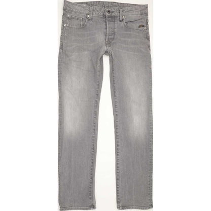G-Star Revend Men Grey Straight Regular Stretch Jeans W31 L30