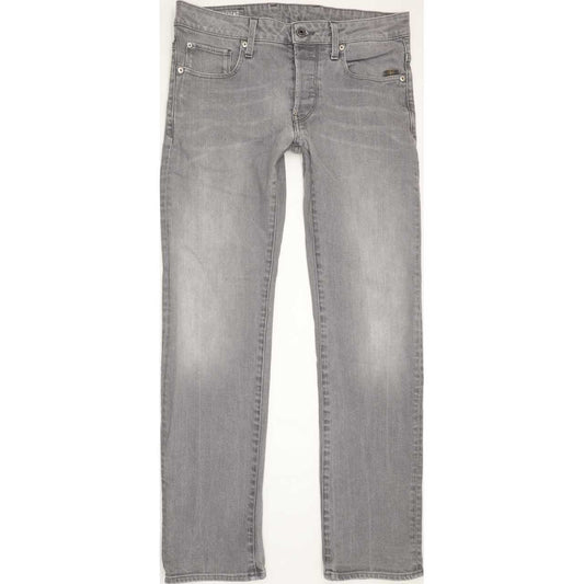G-Star Revend Men Grey Straight Regular Stretch Jeans W31 L30