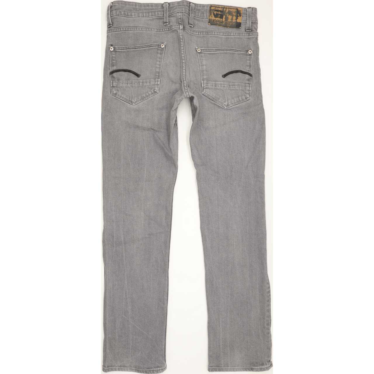 G-Star Revend Men Grey Straight Regular Stretch Jeans W31 L30
