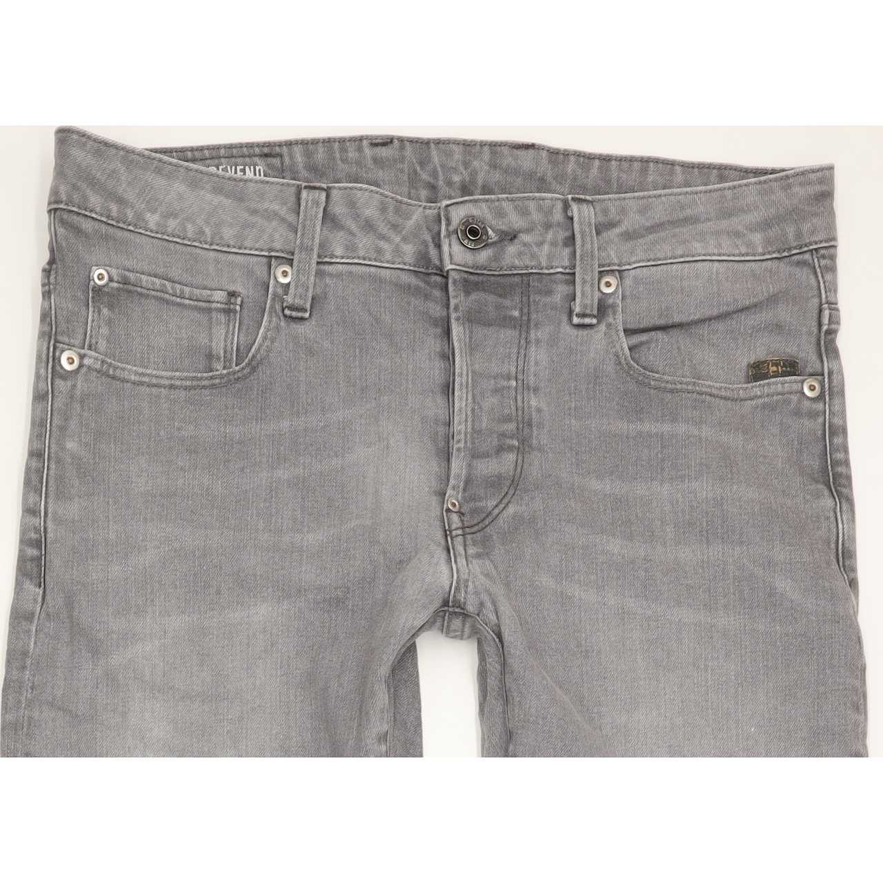 G-Star Revend Men Grey Straight Regular Stretch Jeans W31 L30